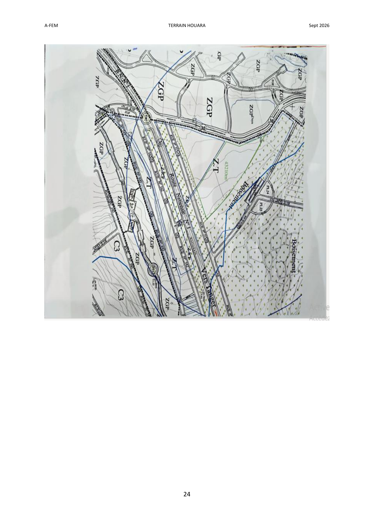 Plan amenagement